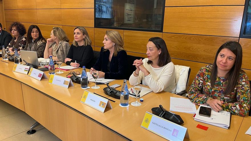 La consejera de Política Social, Familias e Igualdad, Conchita Ruiz, durante la Conferencia Sectorial de Infancia y Adolescencia