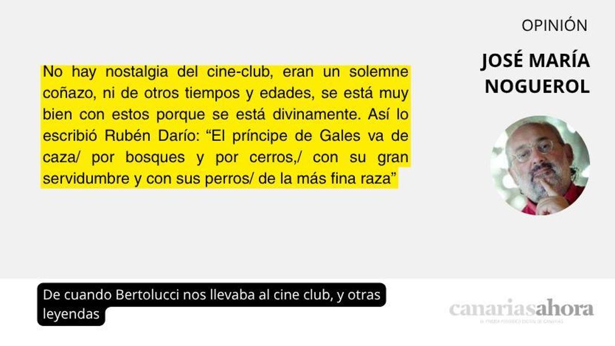 De cuando Bertolucci nos llevaba al cine club, y otras leyendas