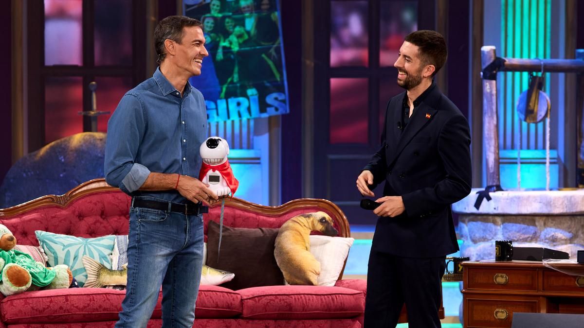 Pedro Sánchez con David Broncano en 'La Revuelta'