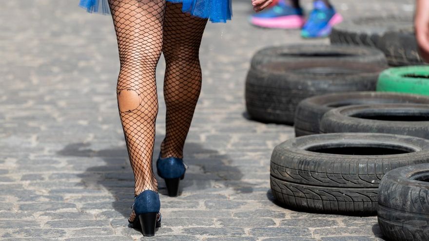 Carrera de Tacones en Gáldar.
