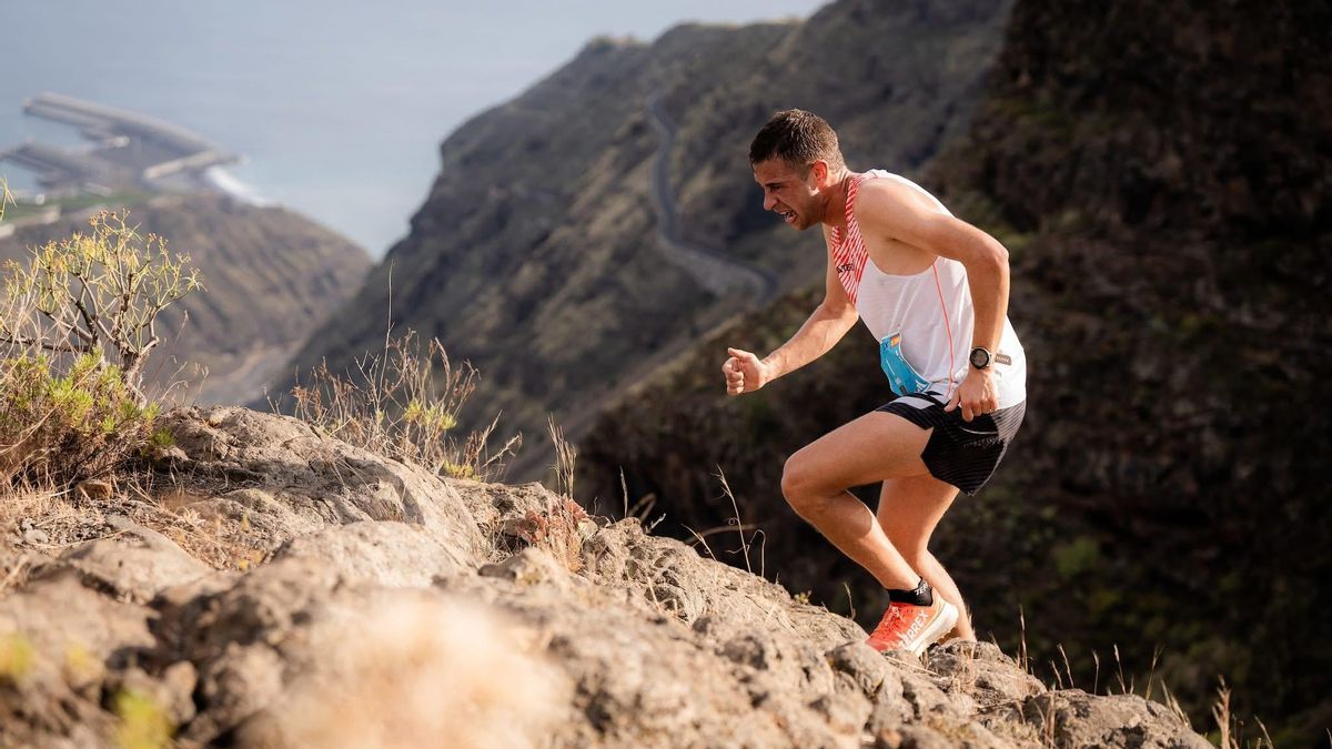 Imagen de archivo de un corredor de la Subida Vertical .