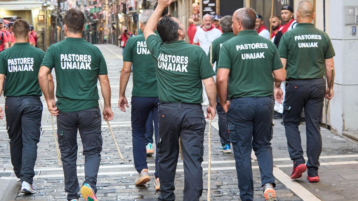 Imagen del segundo encierro.