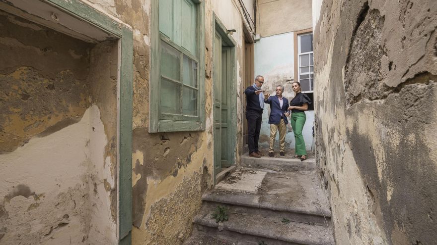Interior de una de las viviendas que albergarán la ampliación del Teatro Cuyás