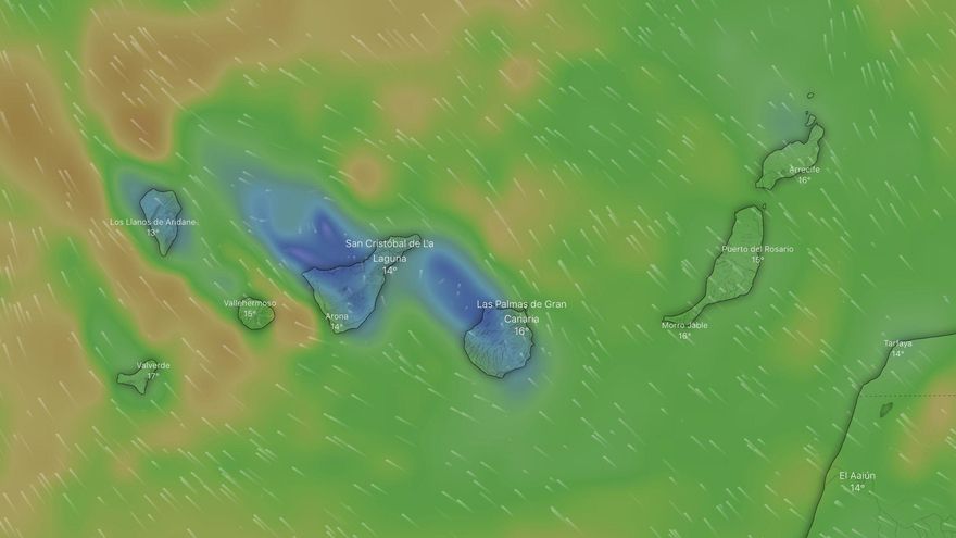 La prealerta por fuertes rachas de viento se extiende a toda Canarias