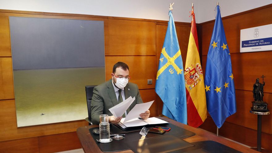 El presidente del Principado, Adrián Barbón.