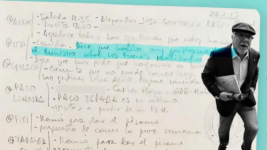 Las agendas de Villarejo proyectan la sombra del comisario sobre el montaje de la cocaína contra Urbán y Podemos
