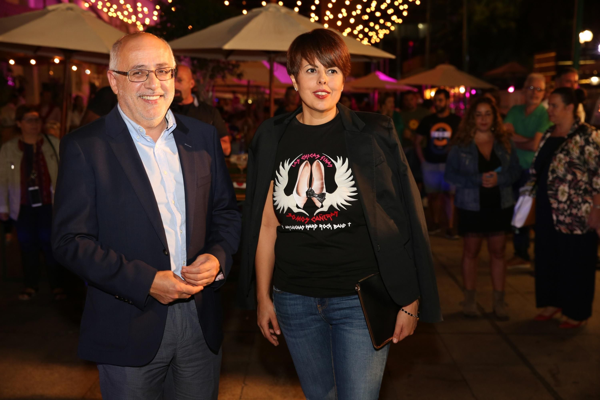 El presidente del Cabildo de Gran Canaria, Antonio Morales, y la consejera de Industria y Comercio, Minerva Alonso