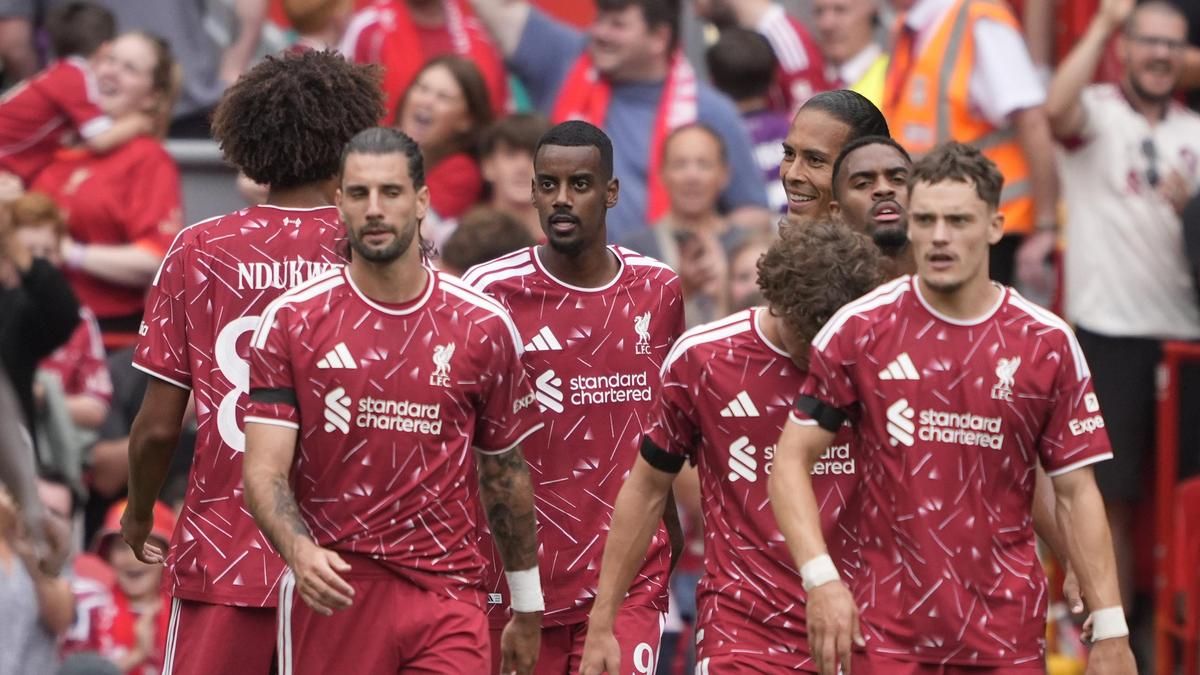 Jugadores del Liverpool en una imagen de archivo.