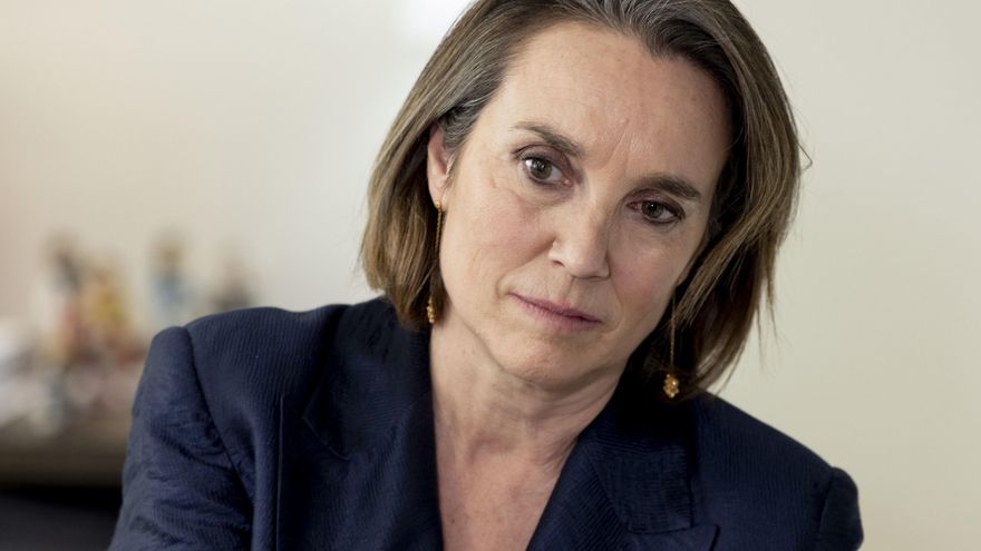 Archivo - La secretaria general del PP, Cuca Gamarra, durante una entrevista para Europa Press