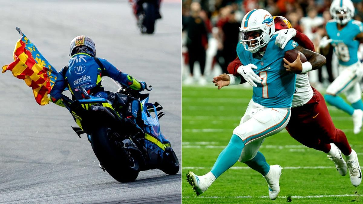 El final de MotoGP (12%) y el partido de la NFL (7.9%) cumplen en audiencias, pero notan sus respectivos hándicaps