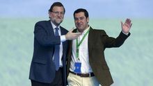 Mariano Rajoy ha respaldado a Juan Manuel Moreno, su elegido.