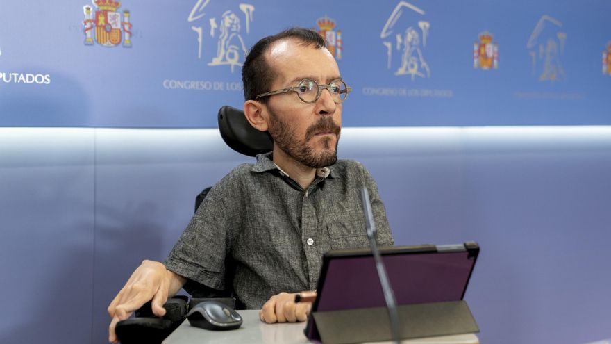 El portavoz de Unidas Podemos, Pablo Echenique.