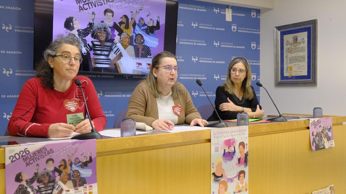 El Calendario de Mujeres reivindica a las activistas, con meses dedicados a las aragonesas Carmen Magallón y Cristina Fallarás