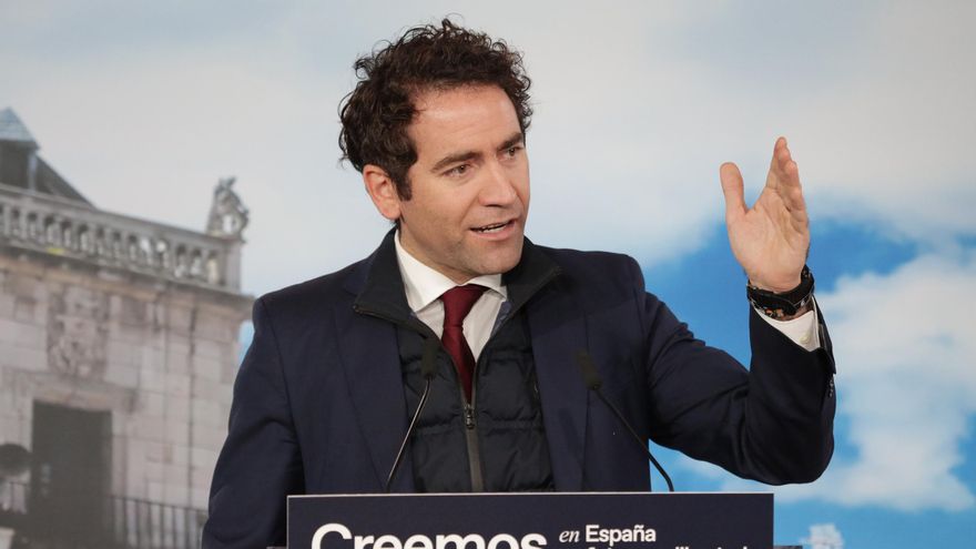 Archivo - El secretario general del PP, Teodoro García Egea, inaugura el 'Encuentro de presidentes provinciales e insulares del PP', en la Casa Botines, a 26 de noviembre de 2021, en León, Castilla y León (España).