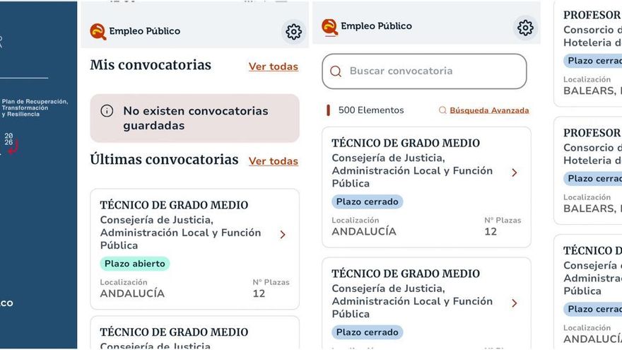 Cómo usar Empleo Público, la nueva app para enterarse de todas las convocatorias de oposiciones