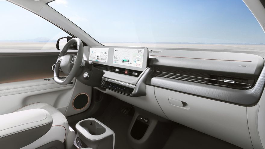 El interior del Hyundai Ioniq 5.