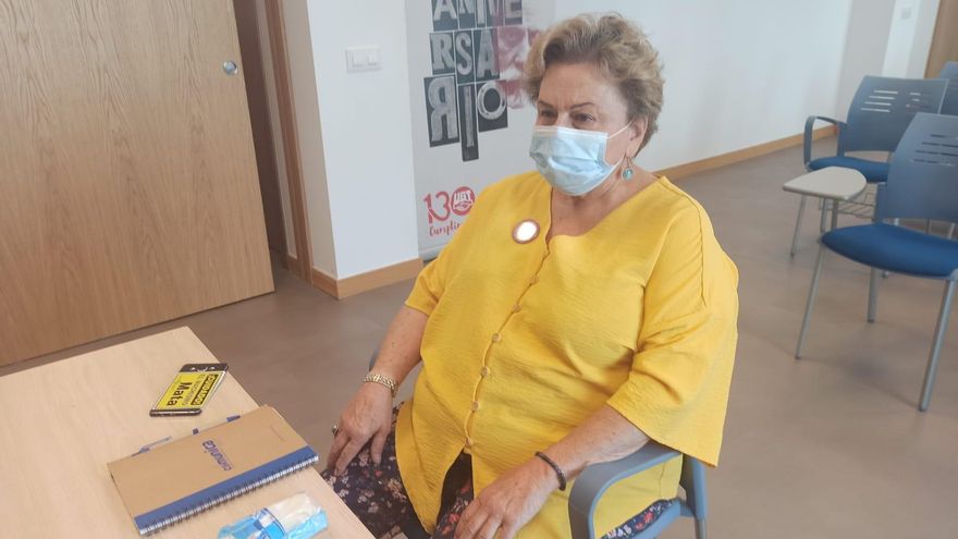 Victoria Campo durante la entrevista con elDiario.es.