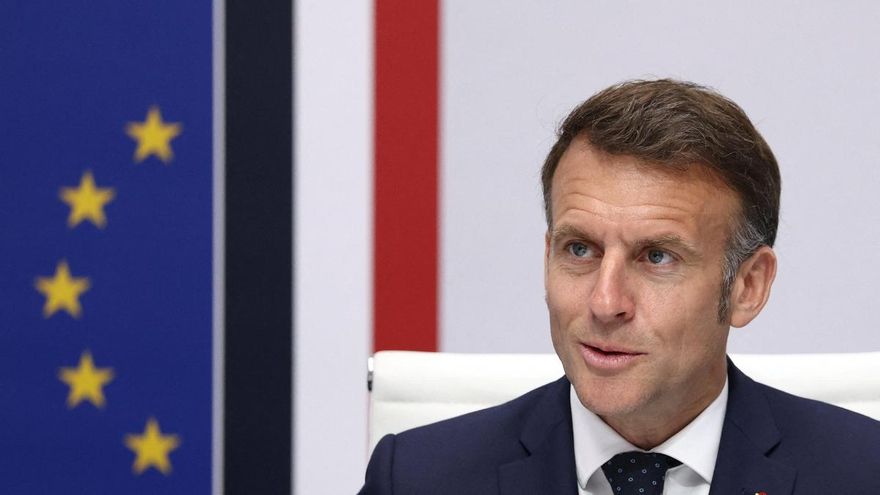 El presidente francés, Emmanuel Macron, asiste a una reunión del Consejo de Defensa y Seguridad de Francia en el Palacio del Elíseo en París, Francia, el 8 de abril de 2026. EFE/EPA/TOM NICHOLSON/POOL MAXPPP OUT