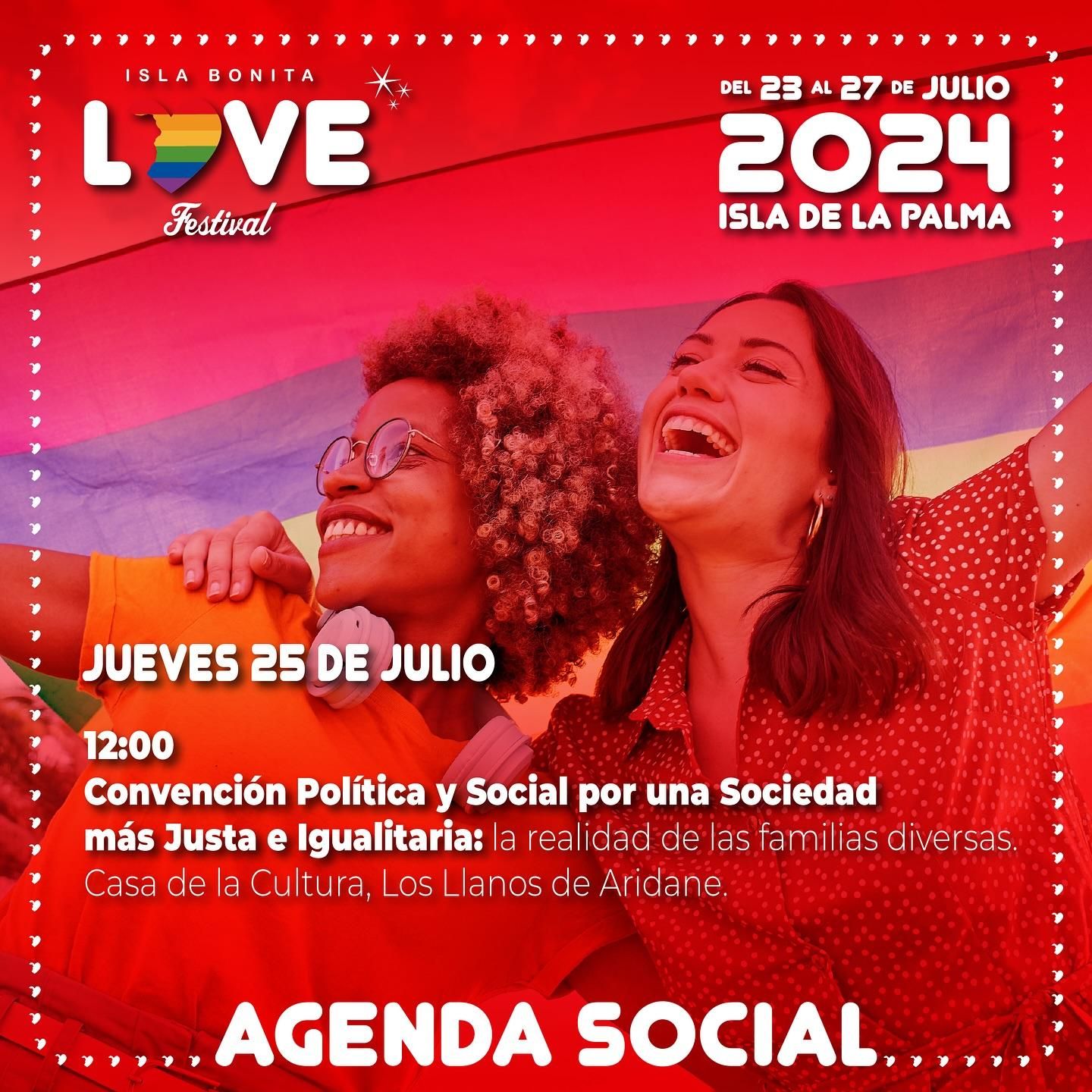 Cartel de la convención política y social sobre las familias diversas.