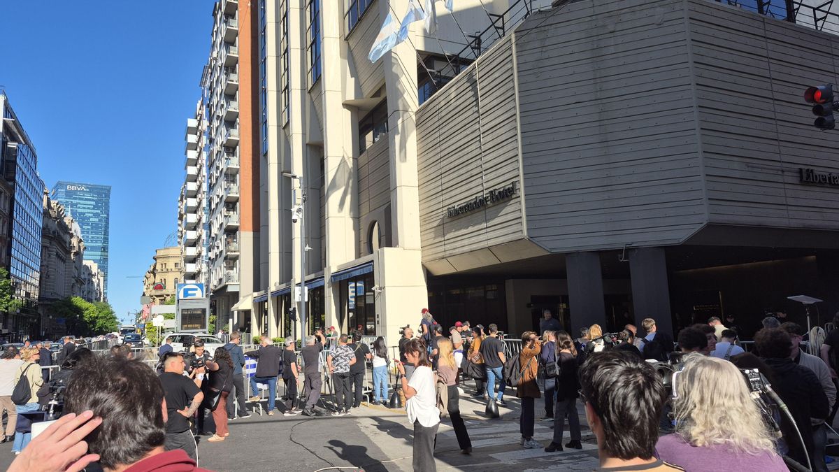 Las inmediaciones del Hotel Libertador.
