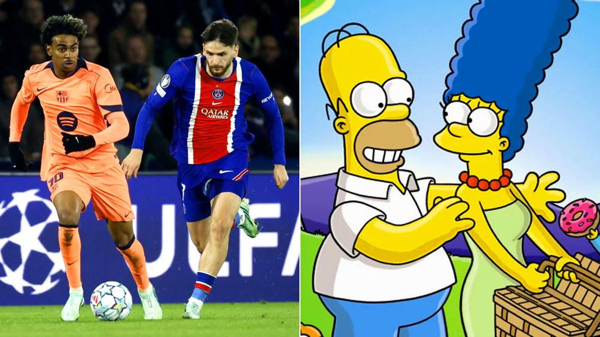 Imágenes del PSG   Barça y de 'Los Simpson'