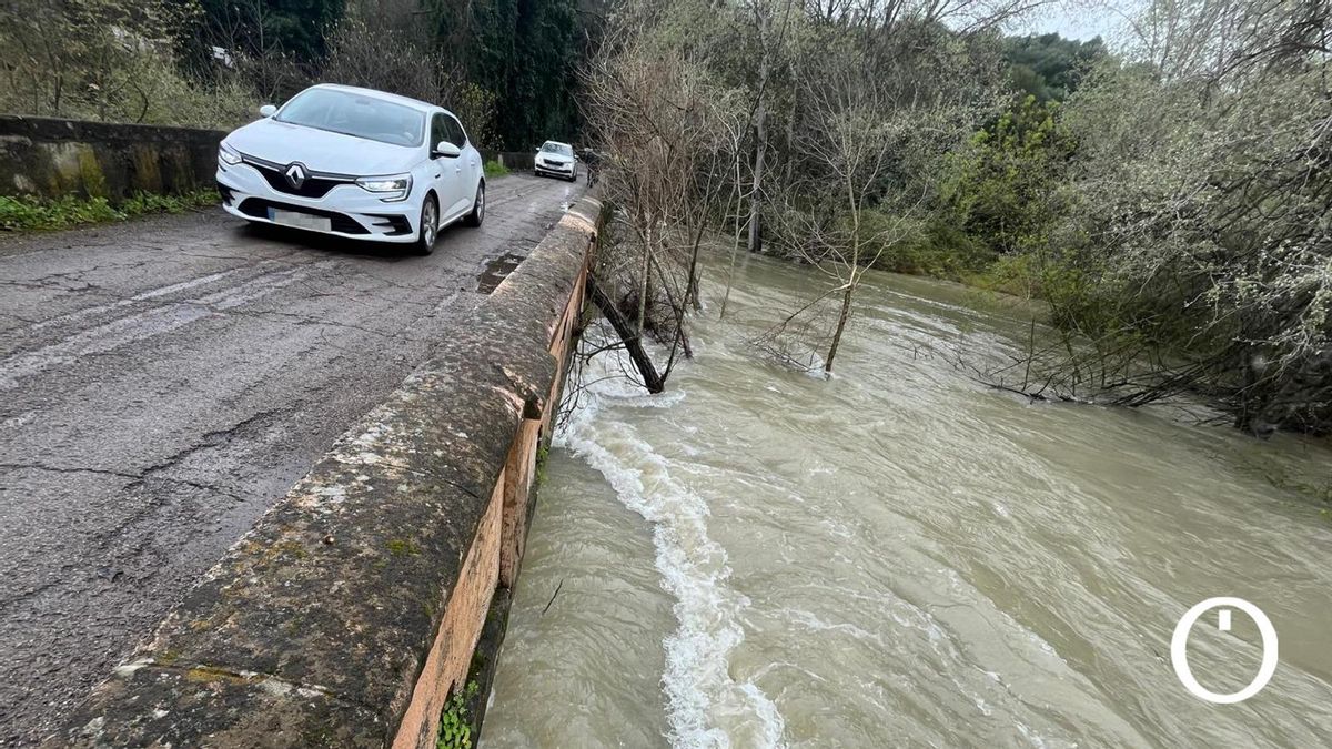 Uno de los puentes de acceso a las urbanizaciones de Alcolea.