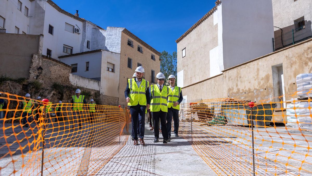 Visita a las obras del colector de Letur