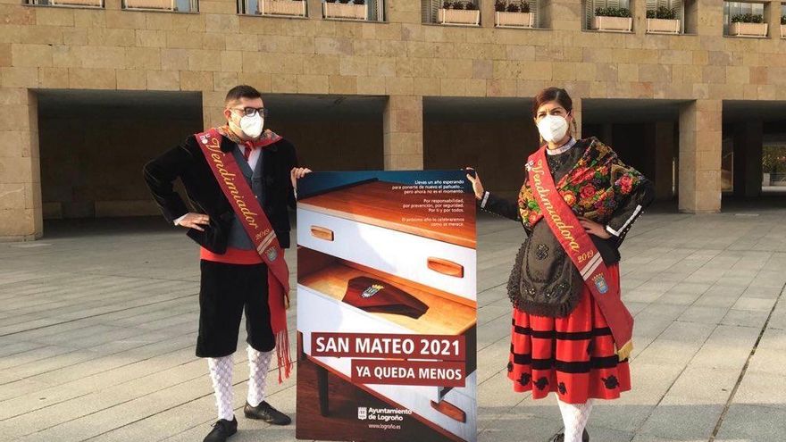 Todos los Vendimiadores de Logroño felicitan San Mateo y emplazan a seguir con la tradición en 2021