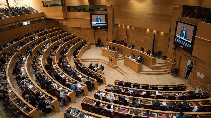 Bancada de senadores durante un pleno en el Senado, a 17 de julio de 2025, en Madrid (España).