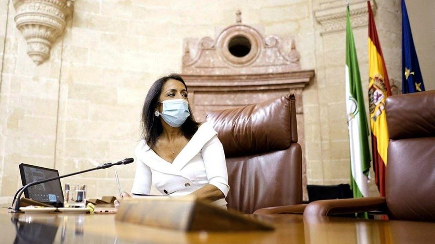 La presidenta del Parlamento andaluz, Marta Bosquet.