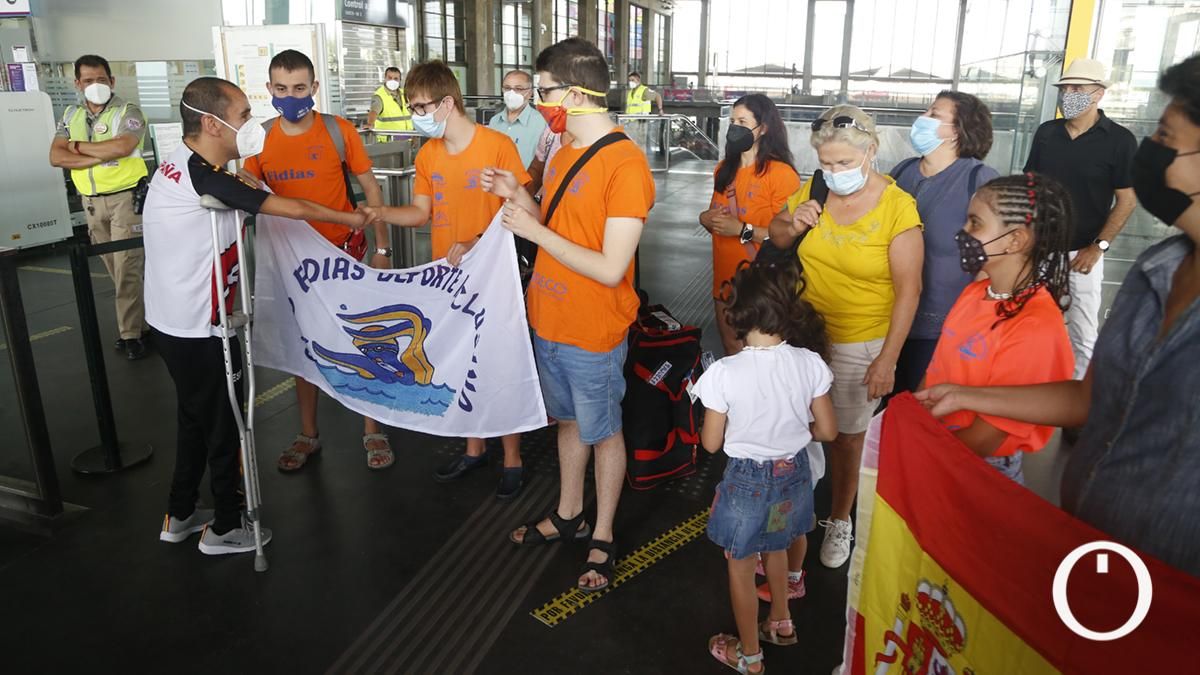 Llegada a Córdoba del nadador paralímpico Miguel Angel Martínez Tajuelo tras participar en Tokio 2020