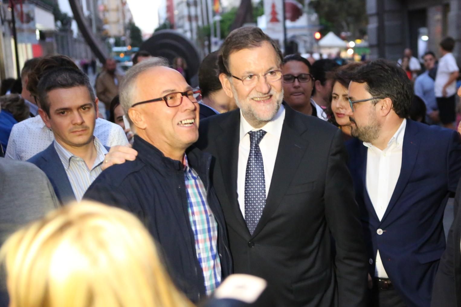 Mariano Rajoy en Triana (ALEJANDRO RAMOS)