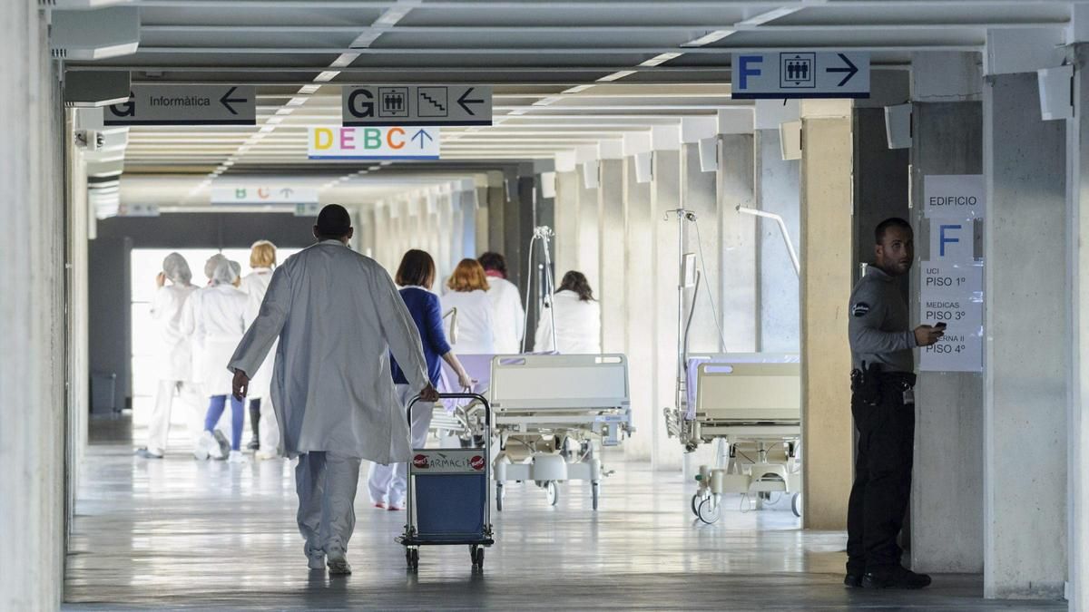 Interior del hospital de Can Misses.