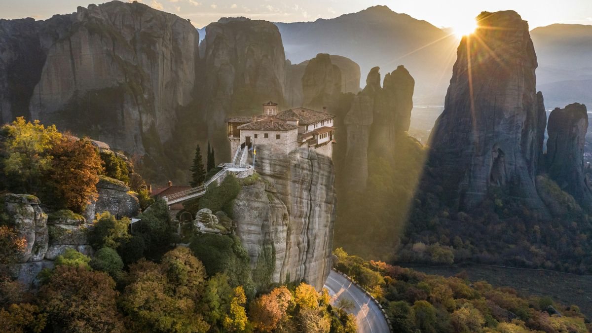 Los monasterios de Meteora, en Grecia.