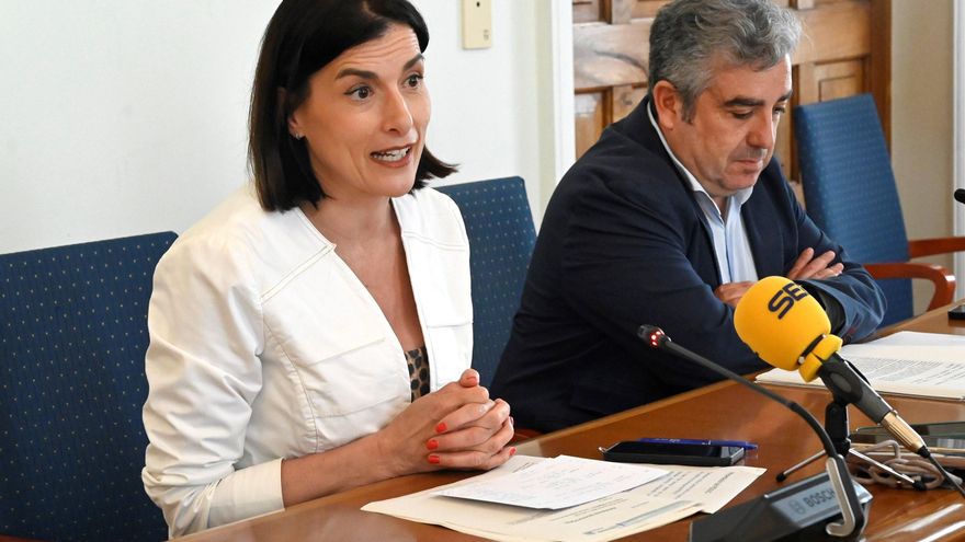 La alcaldesa, Gema Igual, y el concejal de Urbanismo, Agustín Navarro