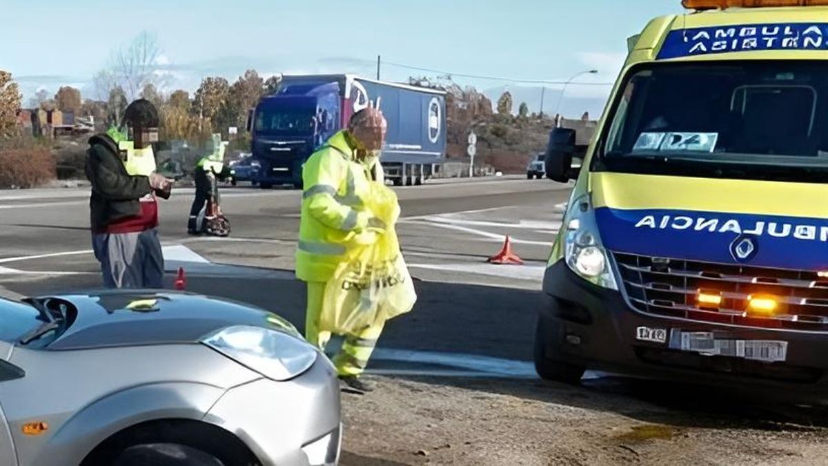 Imagen de archivo de un accidente de tráfico en la N-120.