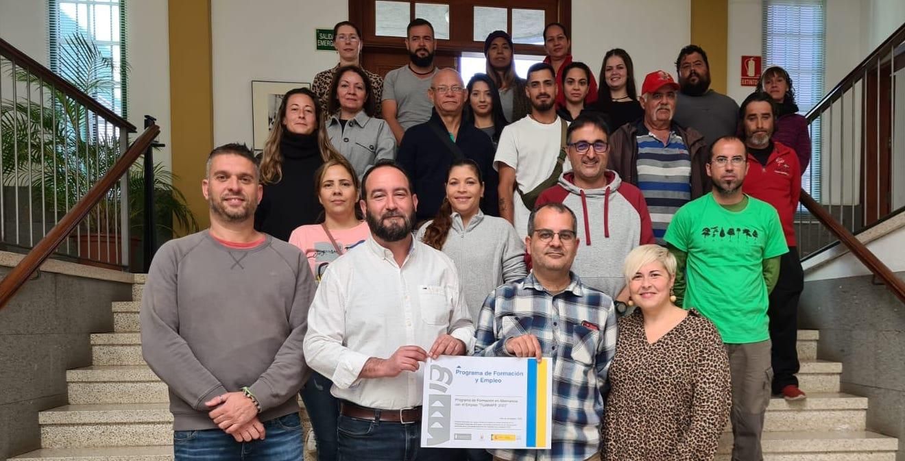 Presentación del Programa de Formación en Alternancia con el Empleo (PFAE) 'Tijarafe 2023'.