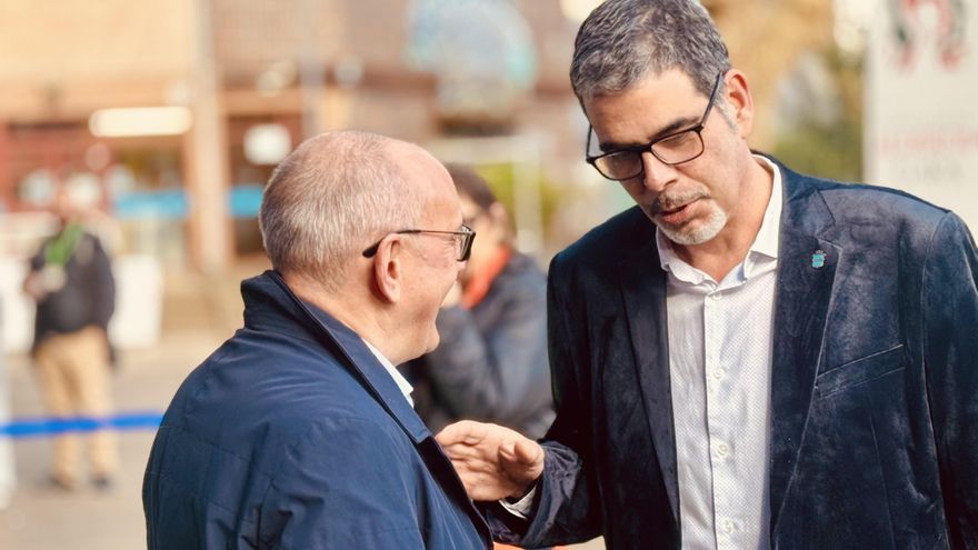 Eneko Goia y Ramiro González se reencuentran tras la polémica por la conexión ferroviaria con Navarra