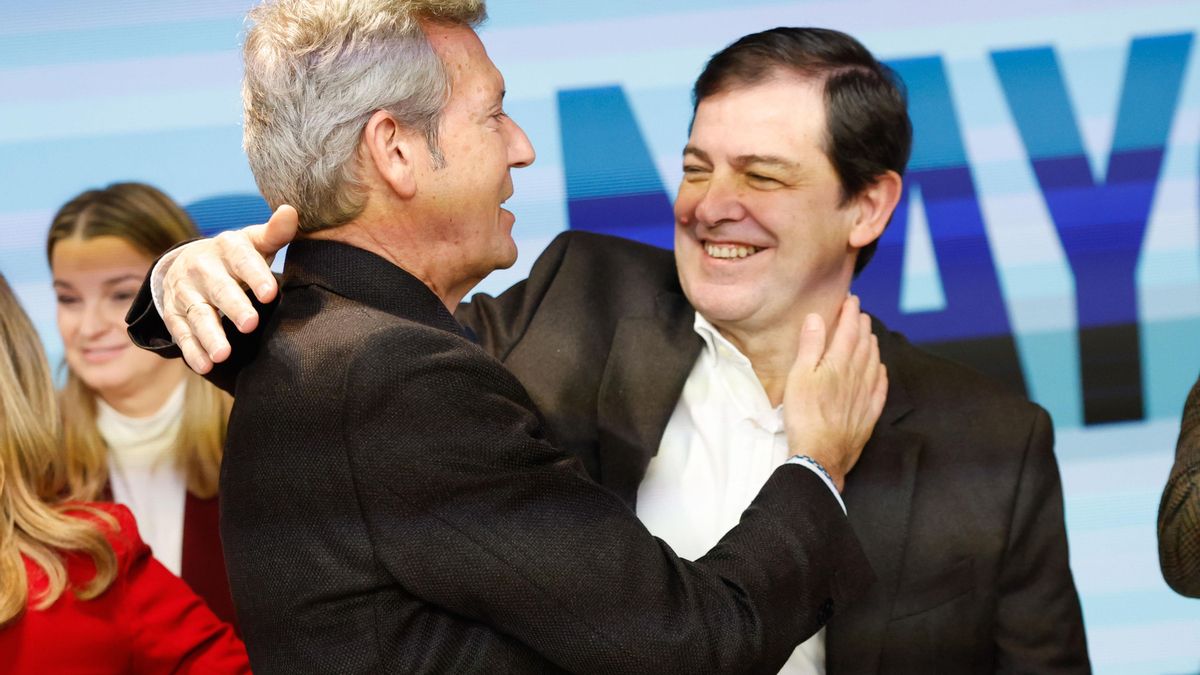 Mañueco marca diferencias con Extremadura y asegura que "va a por la victoria en Castilla y León"