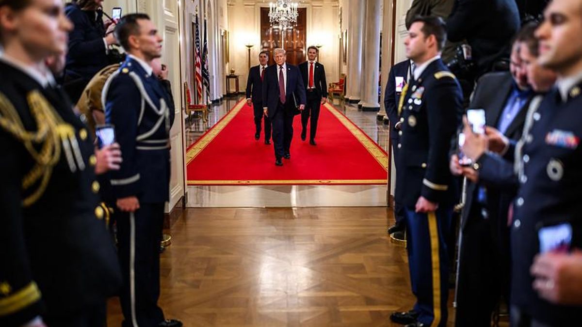 Trump, durante un acto en la Casa Blanca. Daniel Torok / White House