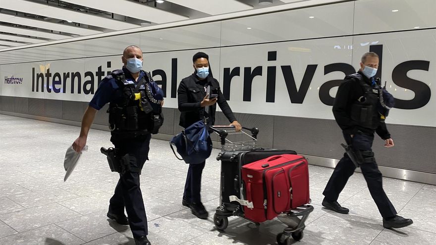 El Aeropuerto de Heathrow, en la capital británica, Londres, durante la pandemia