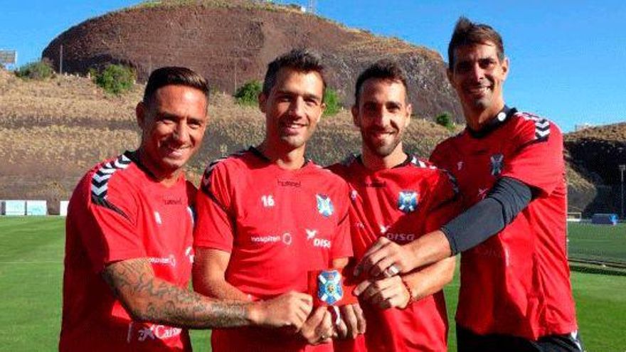 Suso, Aitor Sanz, Carlos Ruiz y Dani Hernández