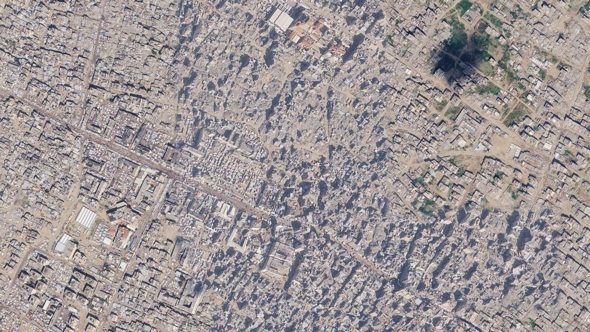 Imagen de Jan Yunis, al sur de Gaza, en febrero de 2026.