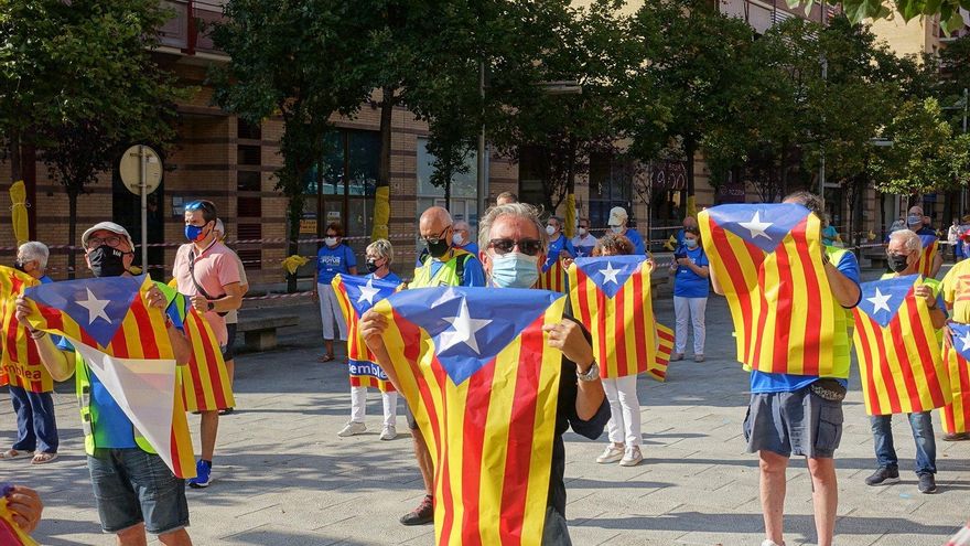 El independentismo, en la primera Diada de la era COVID: "Es todo muy triste por el virus y porque los partidos están divididos"