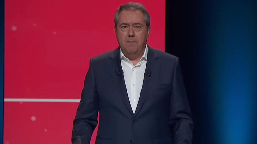 Juan Espadas durante una de sus intervenciones.