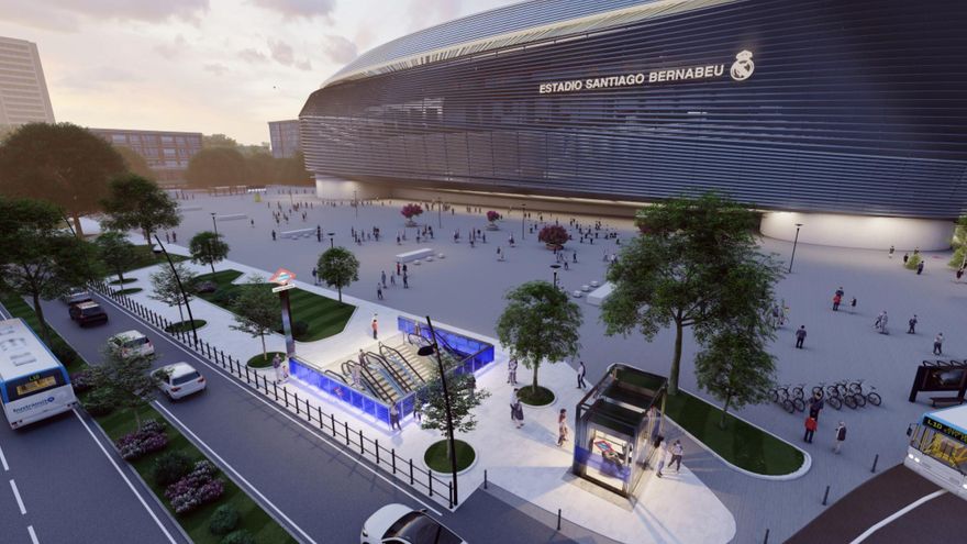 Ayuso gastará 68 millones de euros en ampliar la estación Santiago Bernabéu y completar la reforma del Real Madrid