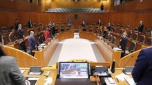 Pleno en las Cortes de Aragón.