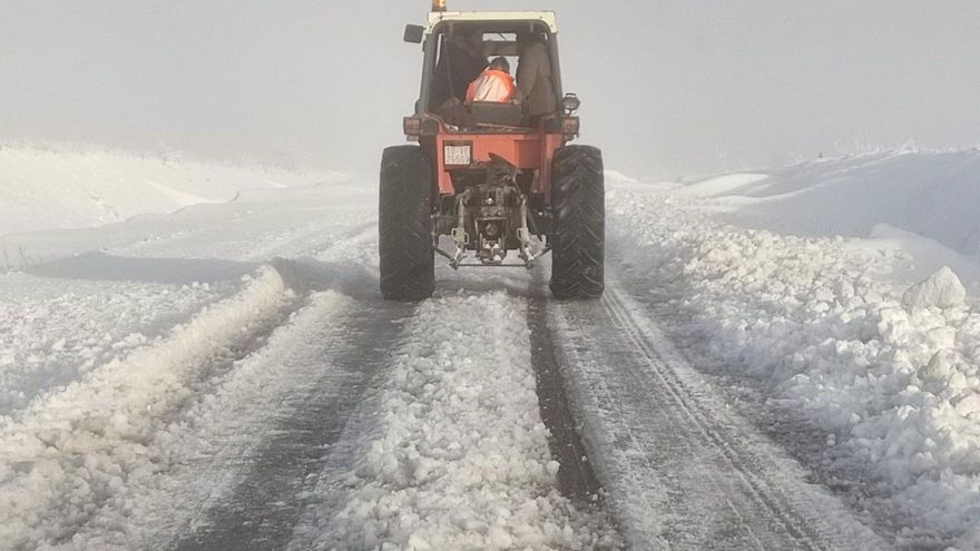 Tractor en la carretera