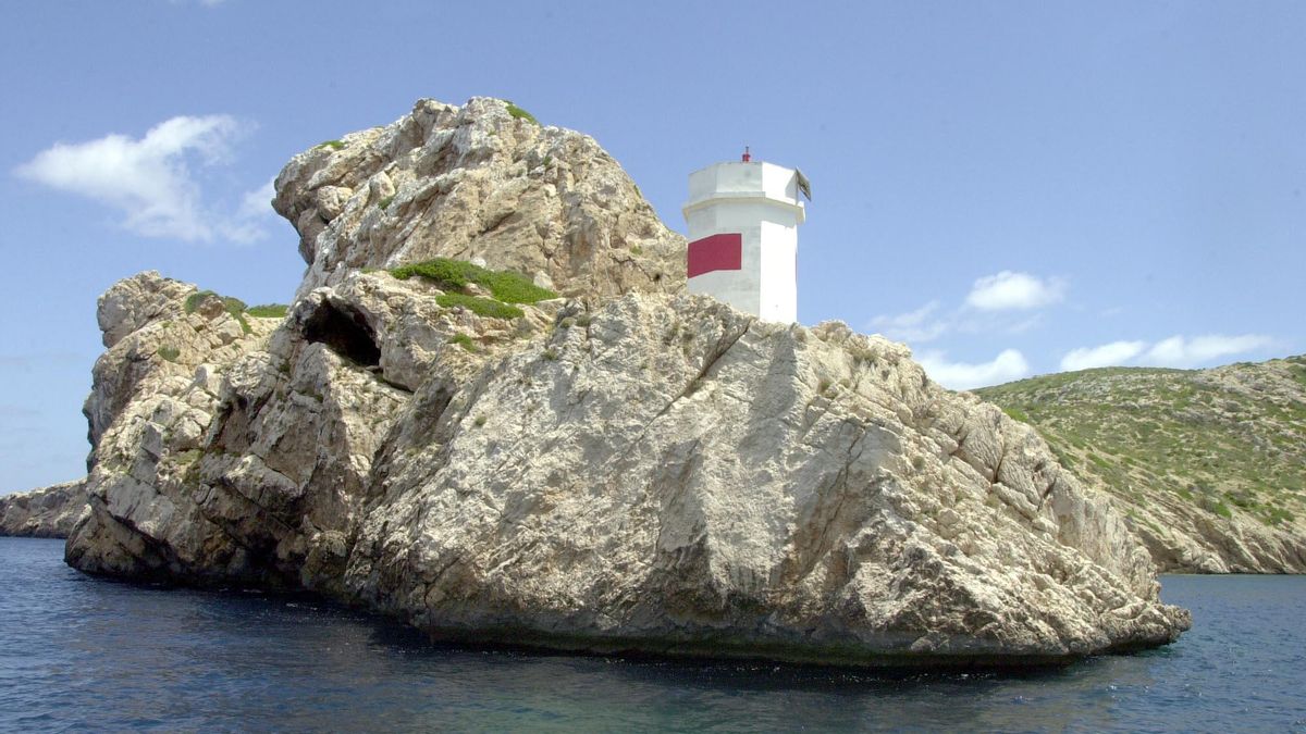 El Parque Nacional de Cabrera está compuesto en un 80% de mar.