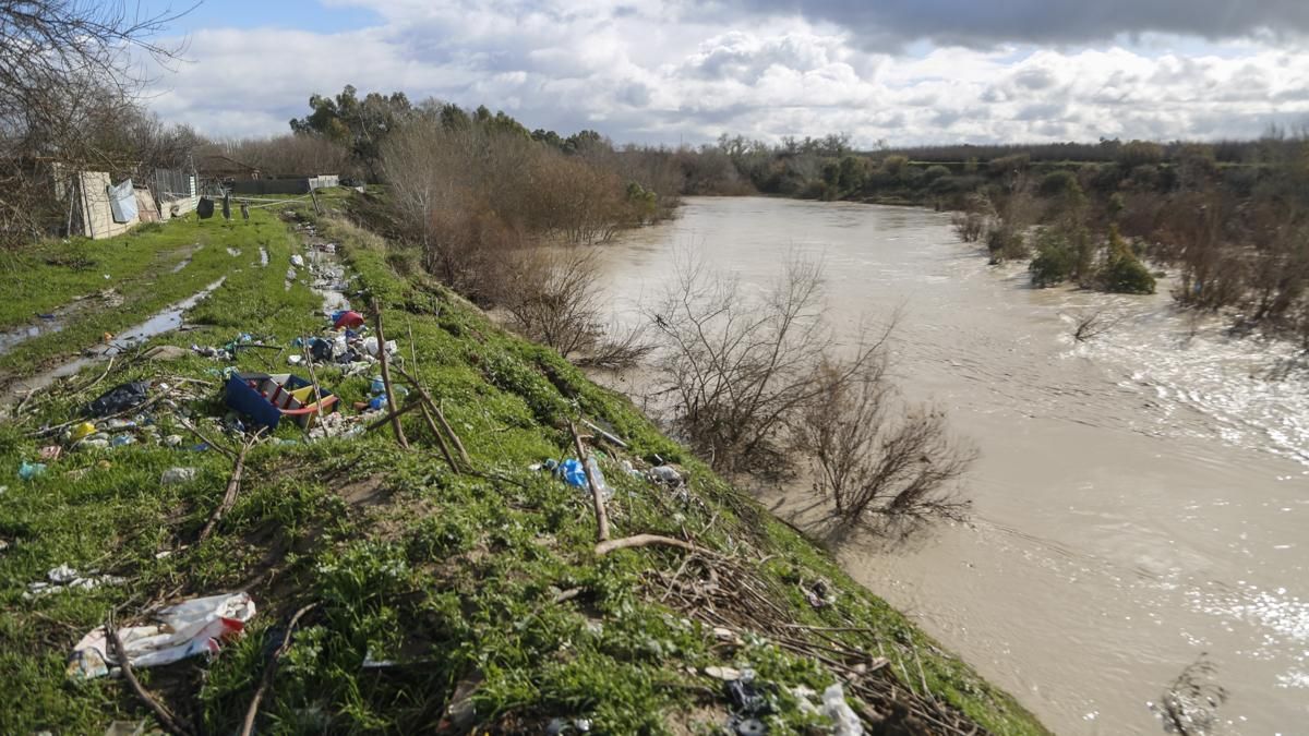 Estado del río a su paso por las parcelaciones del aeropuerto